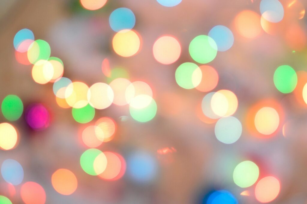 Holiday Lights Blurred